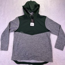 NWT $215 Zero Restriction Tyson Hybrid Hoodie Golf Pullover Mens M Gray/Green picture