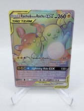 🔥Raichu & Alolan Raichu GX 241 Unified Minds TAG TEAM Secret Rare Pokemon TCG🔥 picture