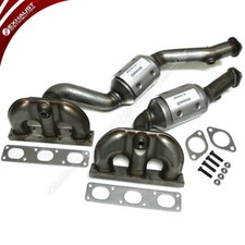 BMW 325xi 2.5L Manifold Catalytic Converters 2001-2005 Front and Rear 2 Pieces picture