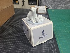 LLARDO POLAR BEAR MINIATURE NEW W/ BOX - PACKING & MINI CATALOG #05434 RETIRED picture