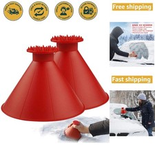 2Pcs Magical Car Ice Scraper - Effortless Frost Removal Tool for Windshields picture