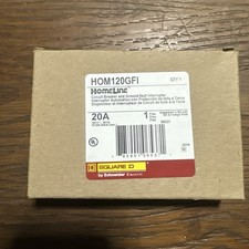 New Circuit Breaker Square D Homeline HOM120GFI HOM120GFIC 20 Amp 1 Pole picture