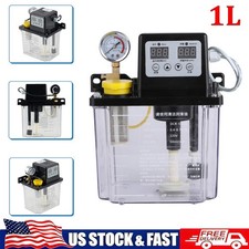 110V CNC Electromagnetic Lubricant Pump Auto Digital Lubricating Oil Pump 1L New picture