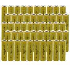 50x Exell AA 1.2V 1000mAh NiCD Button Top Rechargeable Batteries For Lawn Lamps picture