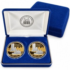 International Collectors Mint 9/11 10th Anniversary Medal Set (2) 2001-2011 Box picture