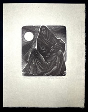 Fritz Eichenberg-Pietà-Signed Artist Proof Wood Engraving-20th Century Art picture