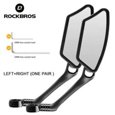 ROCKBROS 2Pcs Bike Mirror Rotaty MTB Road Handlebar Bike Rear View Glass Cycling picture