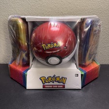 Pokemon Poke Ball Tin + 2 Kanto Power Mini Tins Sam's 3-Pack  picture