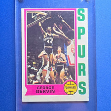 Topps 1974-75 George Gervin RC #196 San Antonio Spurs Basketball Card picture