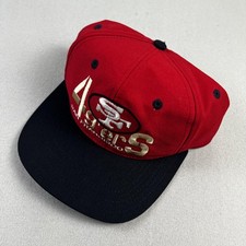 Vintage San Francisco 49ers Hat Cap Snapback Red Annco Team NFL Football 90s picture