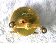 Pflueger Vintage Brass Baitcasting Casting Fishing Reel Model 1944 picture