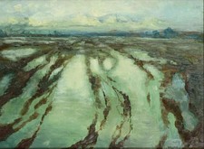 Walther Klemm Winter Landscape German Expressionist Snow Painting picture