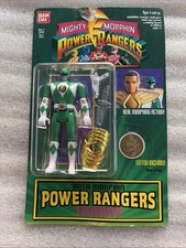 Vintage 1994 Bandai Mighty Morphin Power Rangers Auto Morphin Green Ranger Tommy picture