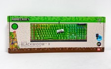 New - Razer BlackWidowV4 X Gaming Keyboard Green Switch - Minecraft Edition picture