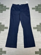 Lila Ryan The Jenalyn Bootcut Pants Womens 8 Blue Cotton Stretch Casual NEW picture