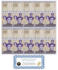Venezuela 200 Digitales qty 10 2023/24 UNC 200 million Bolivar NEW USA picture