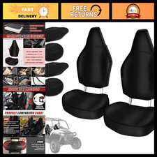 2-Pack Leather Seat Covers for Polaris RZR 570 800 900 - Durable Replacement Upg picture