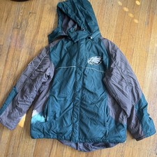Vintage Philadelphia Eagles Fleece Lined Winter Jacket XL picture