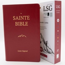 Red Louis Segond French Bible LARGE Print – LSG Bible Rouge en Français by SP picture