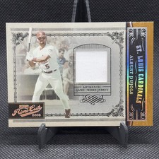 2005 Donruss/Playoff 'Prime Cuts' Jersey #5 patch Albert Pujols #12 serial 25/50 picture