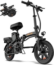 URLIFE F1L 14'' FoldingElectric Bike for Adult City Ebike 500W 20MPH 3 Speed NEW picture
