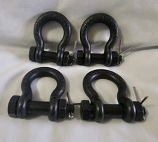 (4) Chicago USA 5/8 Shackles 3 1/4 Ton  picture