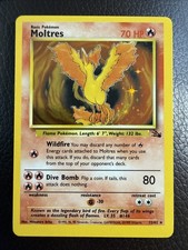 Wizards of the Coast Moltres 12/62 Fossil Holo Rare 1999 70 HP - NM Beautiful picture