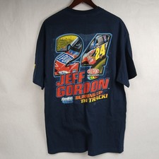 Vintage Jeff Gordon Daytona 500 Double Sided NASCAR Shirt 2002 2 Time New XL  picture