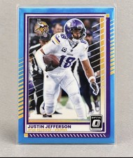 2025 Panini Donruss Optic - Justin Jefferson #164 Neon Blue Prizm /399 picture