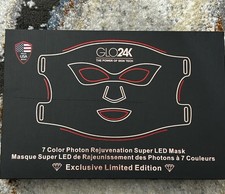 GLO24K 7 Color LED Super Mask – Red Light Therapy Anti-Aging Skin Rejuvenation picture