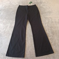 Halara Flare Pants Womens Large Black Pull On Stretch 31x30.5 High Rise New picture