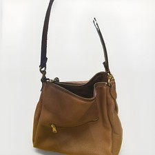 Coach Brown Pebbled Leather Shoulder Bag picture