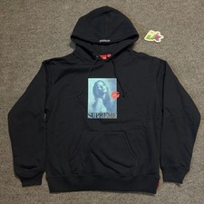 Size Medium - Supreme Kate Moss Graphic Hoodie Navy, Clean, Flawless picture