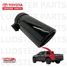 22 - 27 TOYOTA TUNDRA 24 - 27 TOYOTA TACOMA BLACK CHROME EXHAUST TIP GENUINE OEM picture