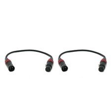 Rannsgeer 2 Pack 1 ft XLR Microphone Cable Male to Female 3-Pin picture