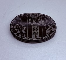 Rare 1970s Carved Soapstone Trinket Plate Abstract Folk Art Tribal Gods 5” 20 picture