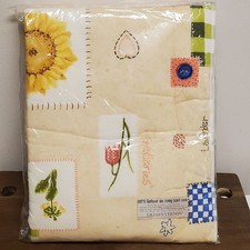 VINTAGE LILLIAN VERNON SUNFLOWER FLORAL HEARTS IRONING BOARD COVER NEW  picture