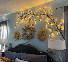 Enchanted Willow Vine Lights for Wall: 7.5FT Led Twinkling Tree Branch Light for picture