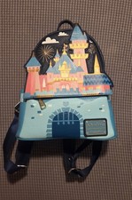 Rare Loungefly Disneyland Sleeping Beauty Castle Mini Backpack picture