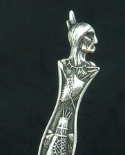 Antique Paye & Baker Sterling Silver Indian Carson Nevada Souvenir Spoon 27569 picture