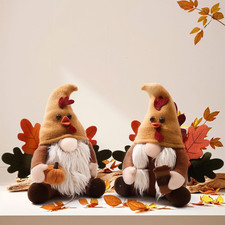 Fall Gnomes Plush Decorations, Thanksgiving Turkey Gnomes for Home Decor picture