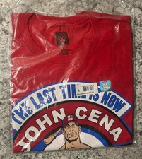 WWE John Cena The Last Time Is Now Farewell Tour 2025 Large Red T-Shirt NEW WWE picture