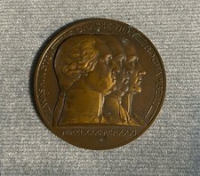 Bronze Medal Yorktown sesquicentennial medal picture