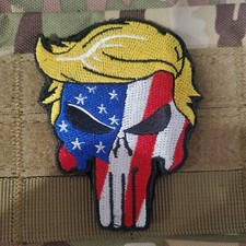 MAGA TRUMP PUNISHER Tactical Morale Patch Hook and Loop picture