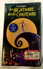 Tim Burton’s The Nightmare Before Christmas- Clamshell Original VHS, 1994- NEW picture