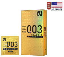 Okamoto 003 Condom Zero Three Real Fit Ultra Thin 0.03 mm Condom 10pcs-US Seller picture