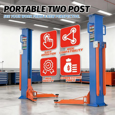 Portable 8000LBS Two Post Car Lift Hydraulic Auto Garage Vehicle Hoist  picture