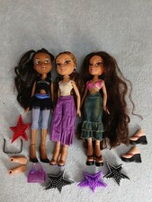 Vintage Bratz Doll Girls Lot Of 3 2001 With Accessories Dolls Fashion 10”  picture