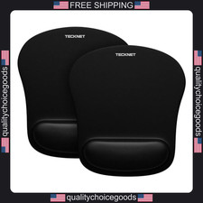 Tecknet 2 Pack Gaming Mouse Pads with Wrist Support, Waterproof, Non-slip picture