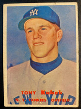 1957 Topps TONY KUBEK RC #312 Scarce Low Grade  NEW YORK YANKEES (b) @R1 picture